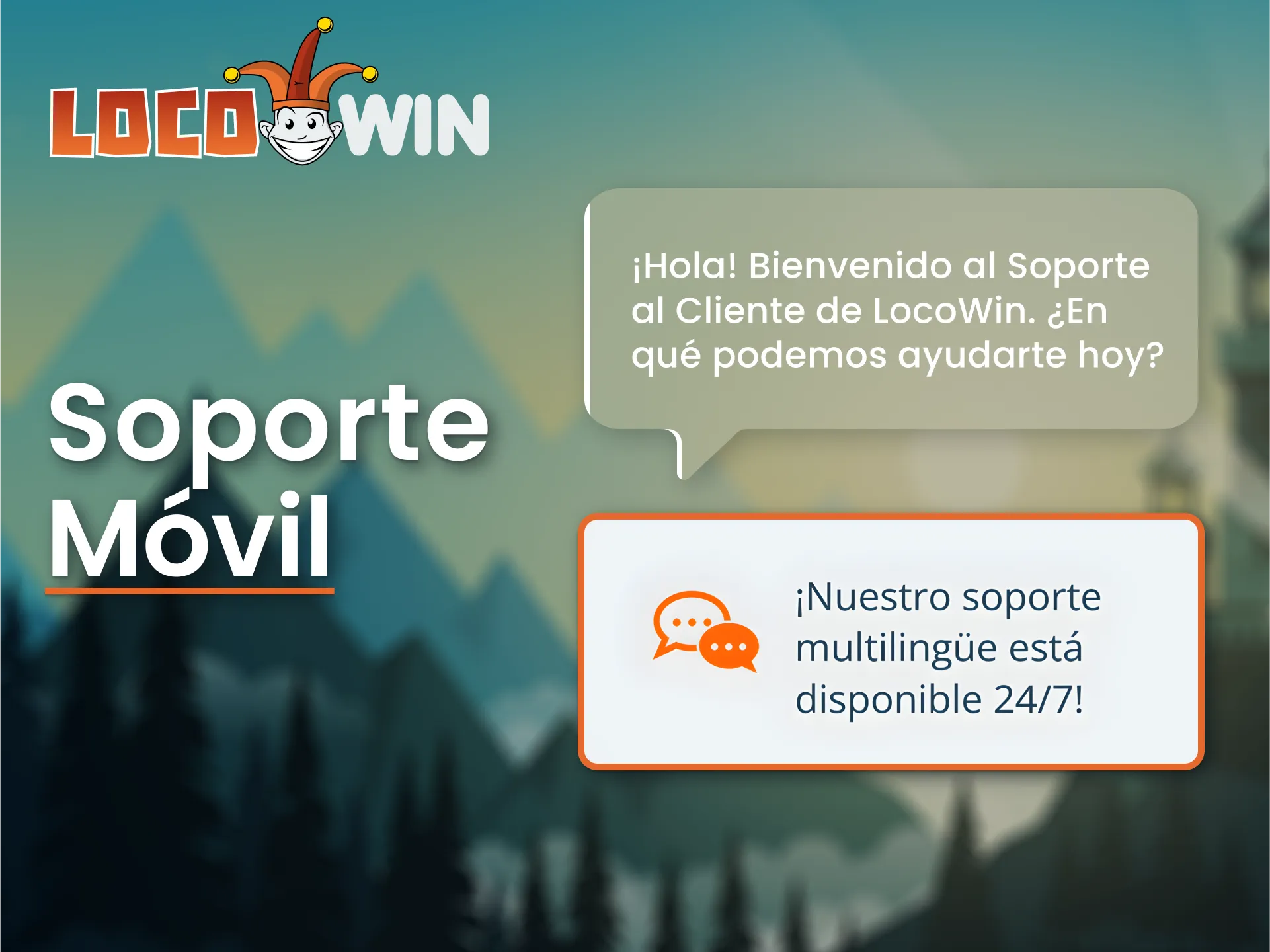 Resuelve tus dudas al instante con soporte en la app de LocoWin.