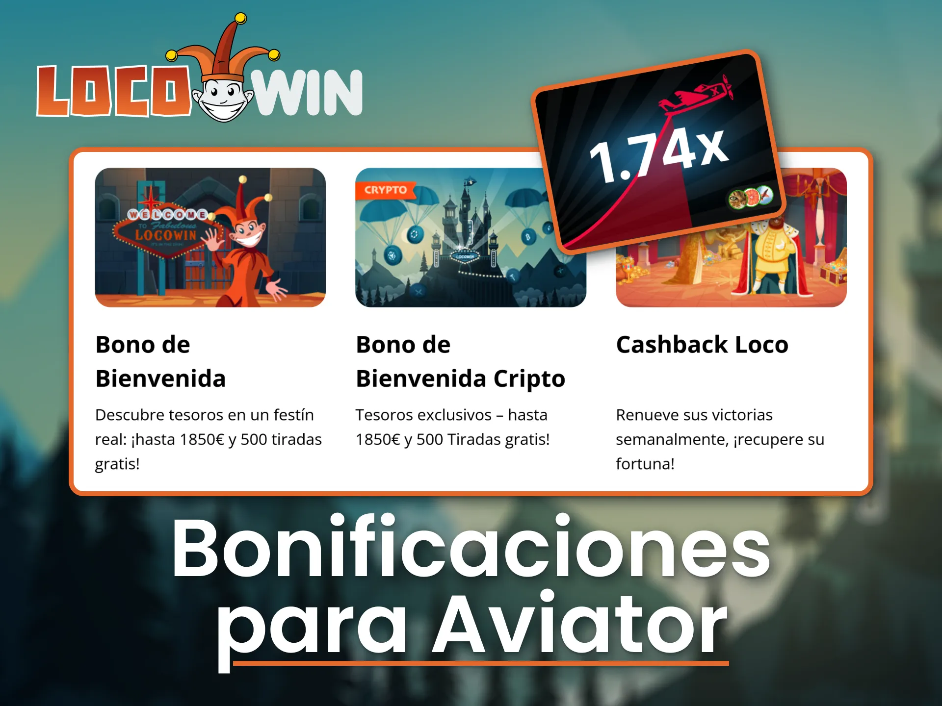 Utiliza los bonos ofrecidos por LocoWin al jugar al juego Aviator.