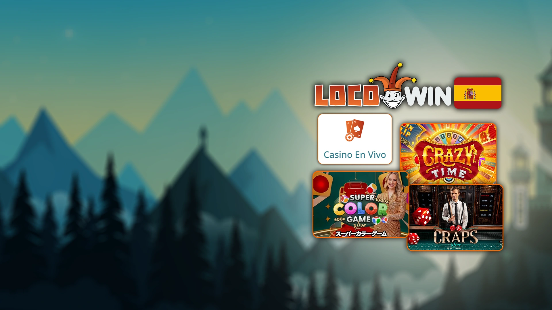 Intenta ganar al crupier en la sección de casino en vivo de LocoWin.