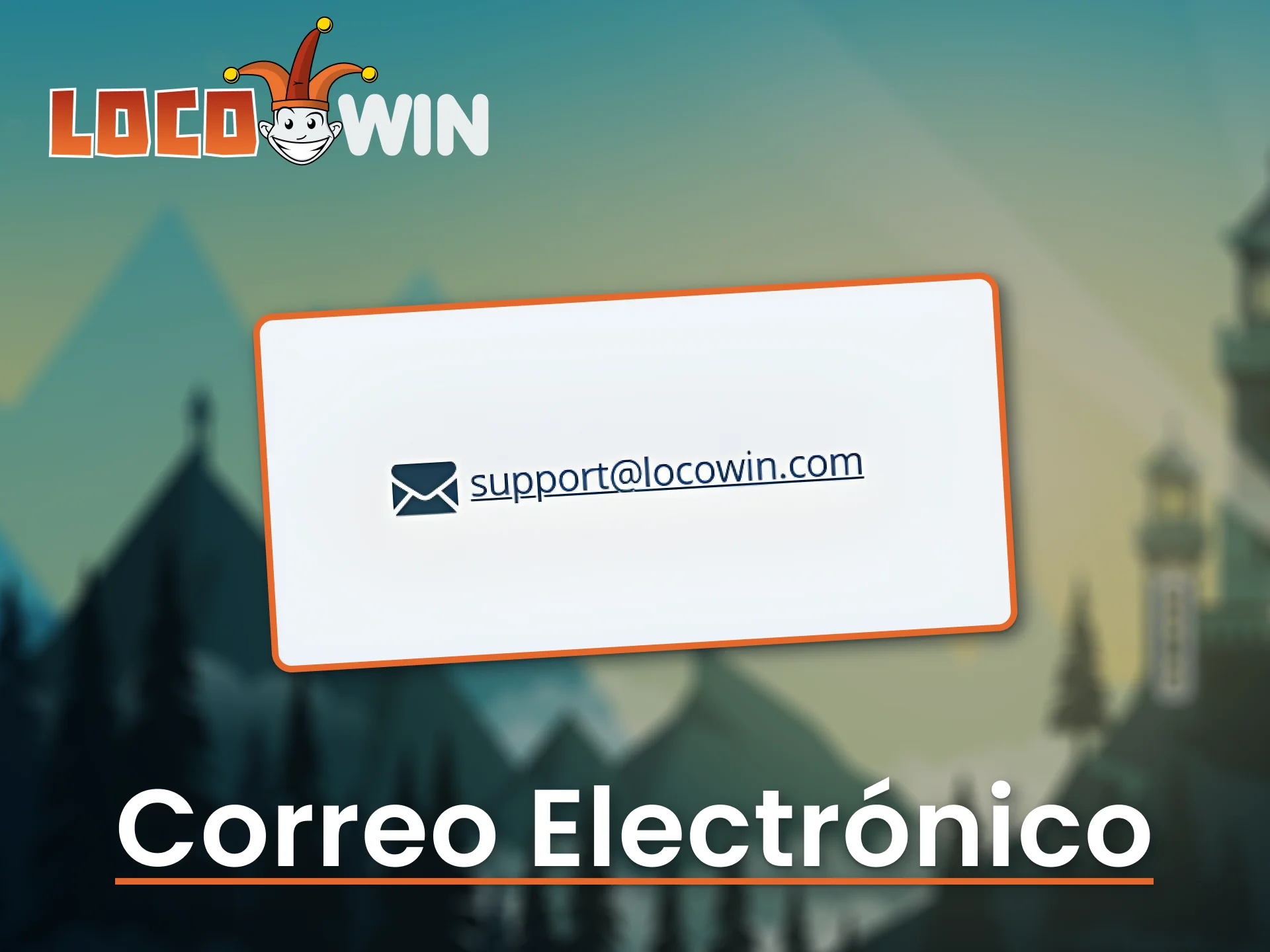 Contacta al equipo de soporte de LocoWin por correo electrónico.