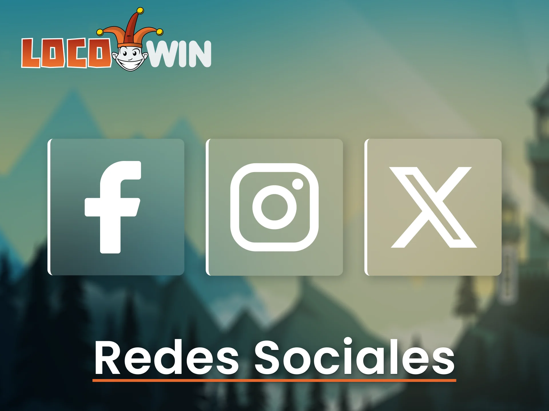 Conéctate con LocoWin en las redes sociales para actualizaciones y soporte.