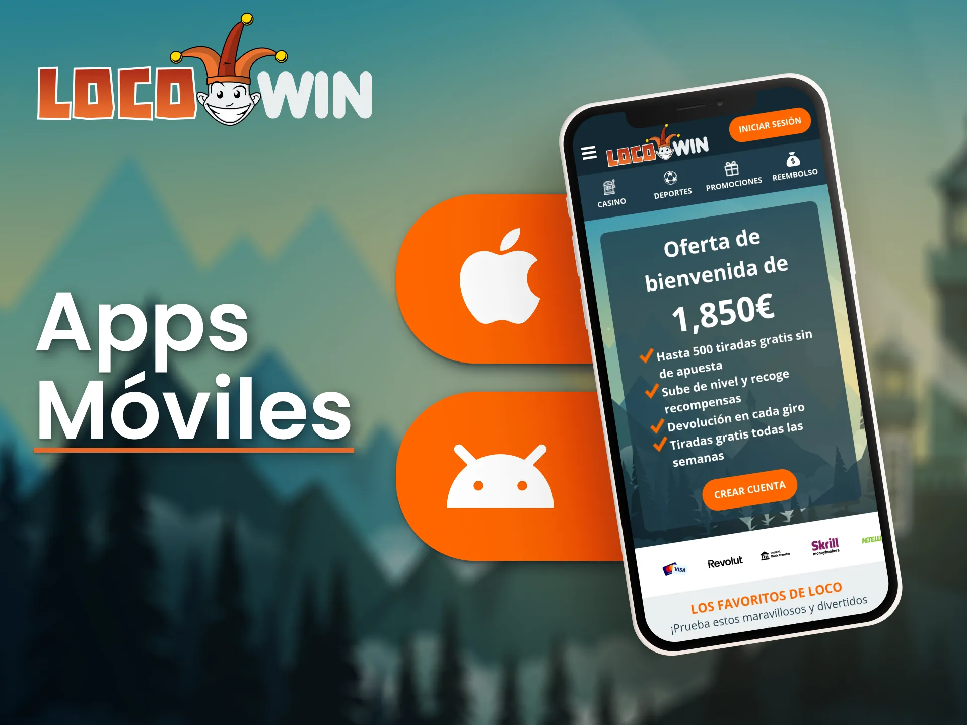 Utiliza LocoWin en tus dispositivos móviles.