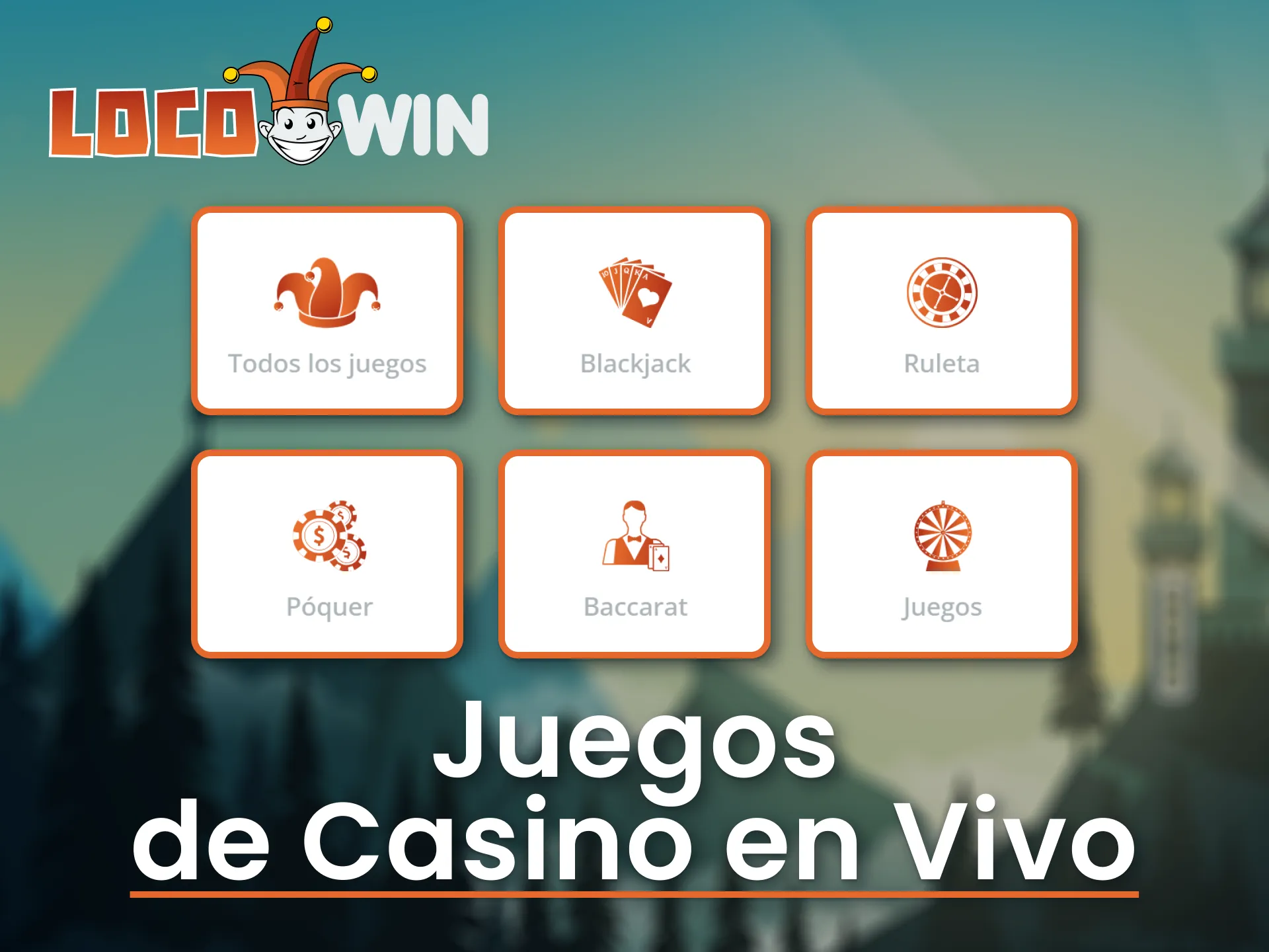 Participa en los juegos en vivo en LocoWin.