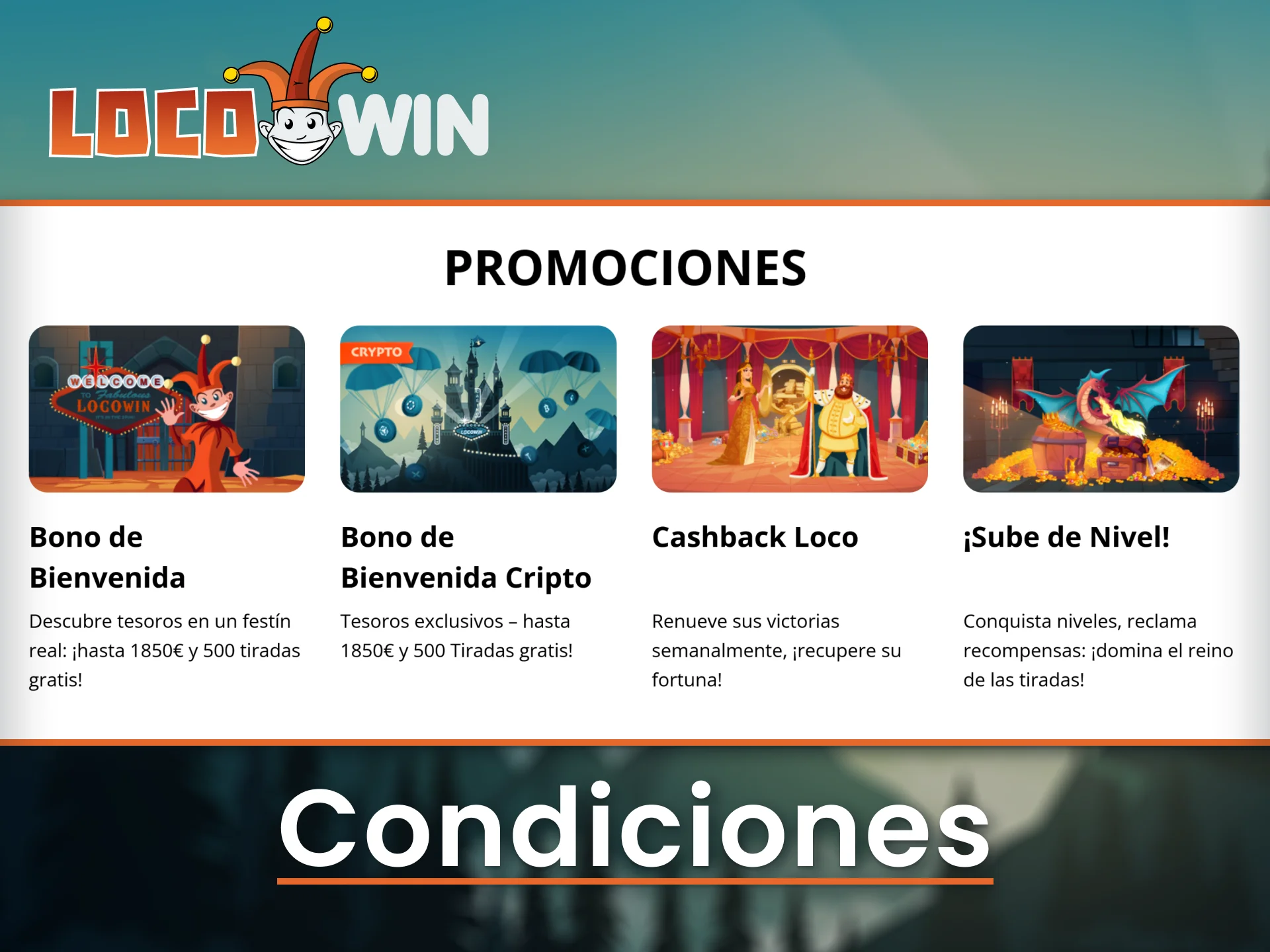 Conozca las reglas para solicitar bonificaciones en LocoWin.