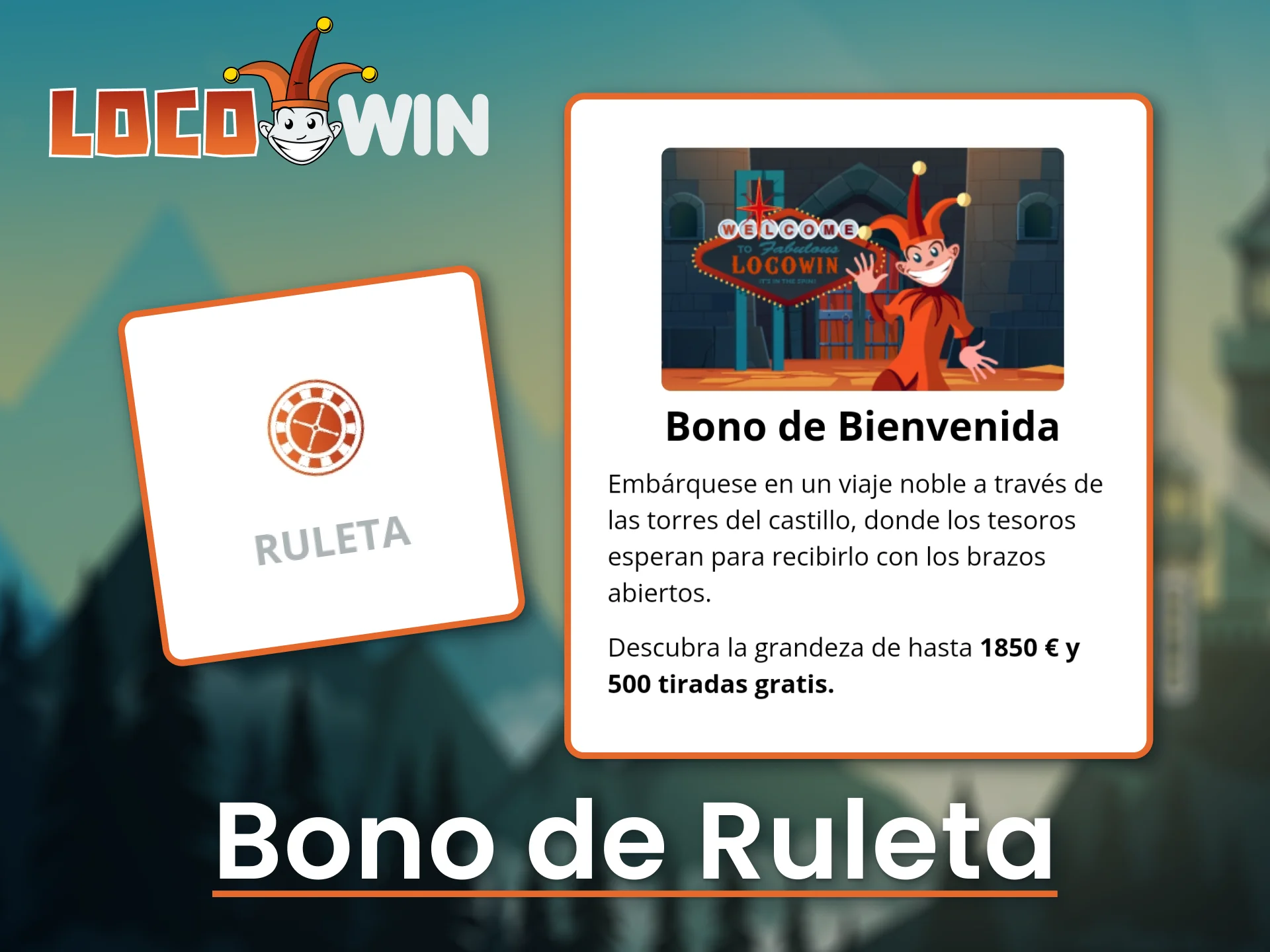 Reclama el bono de bienvenida de LocoWin para maximizar tus ganancias en los juegos de ruleta.