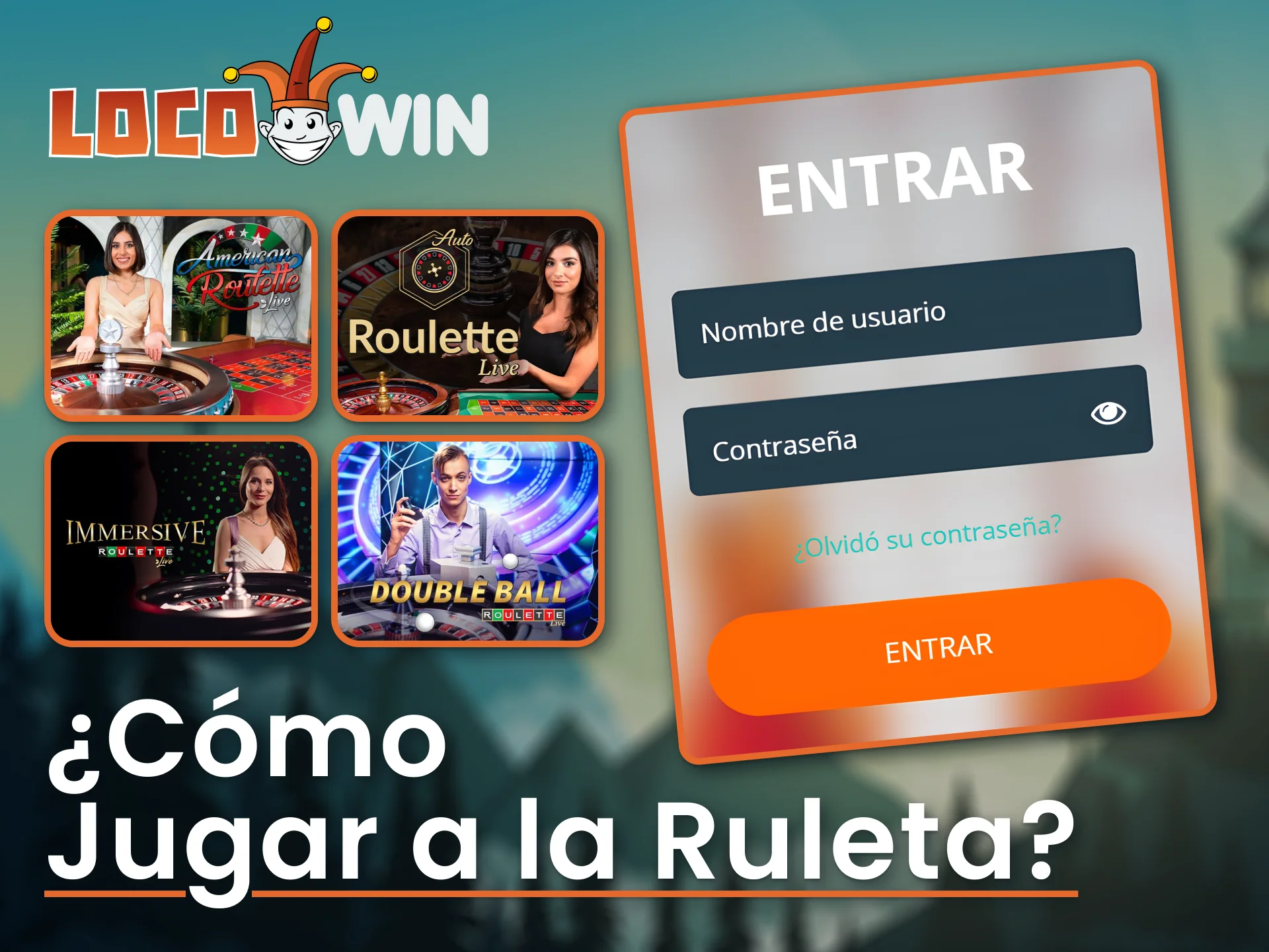 Comienza a jugar a la ruleta después de registrarte en LocoWin.