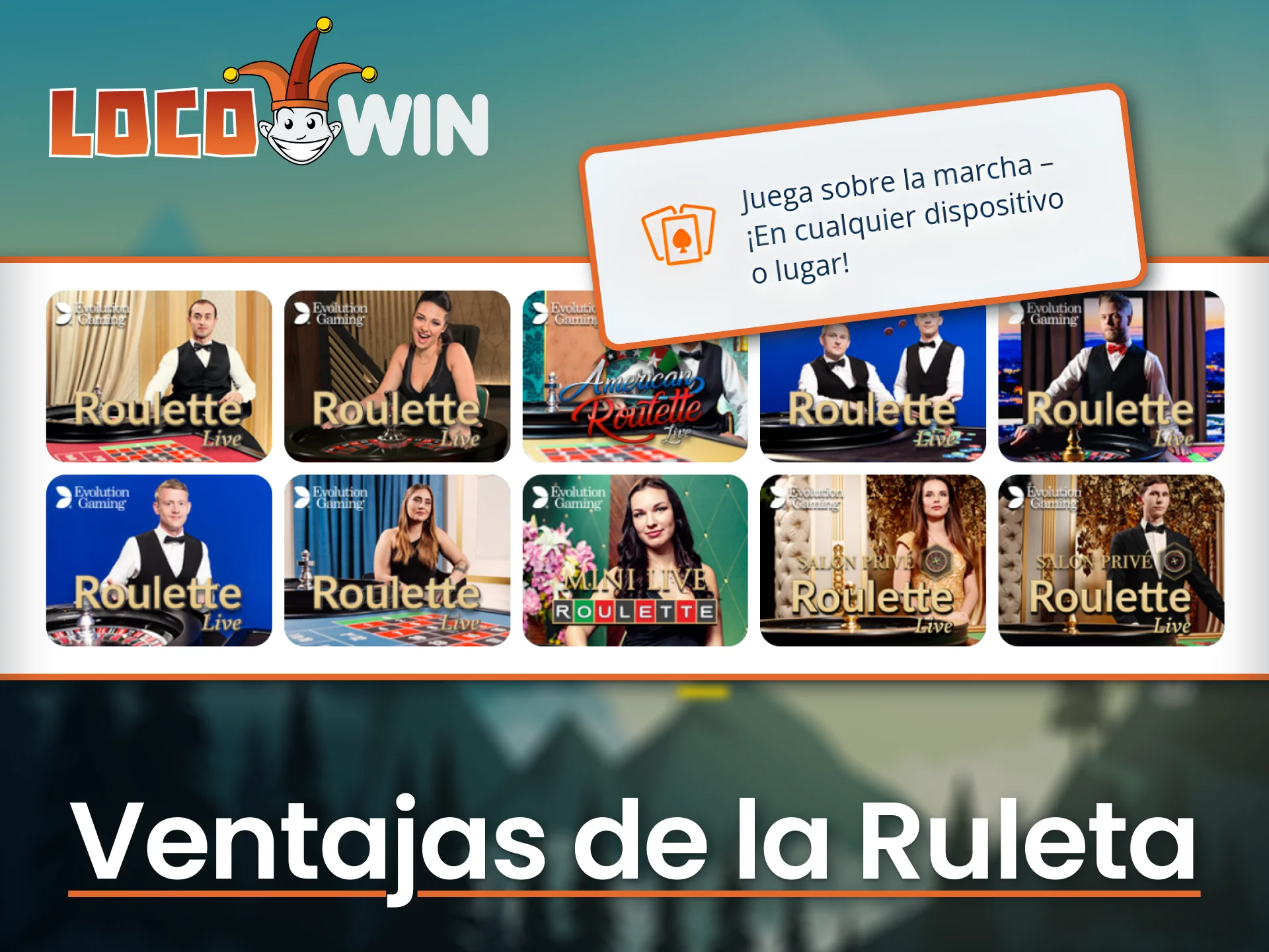 Disfruta de los juegos de ruleta en LocoWin y obtén excelentes puntajes.