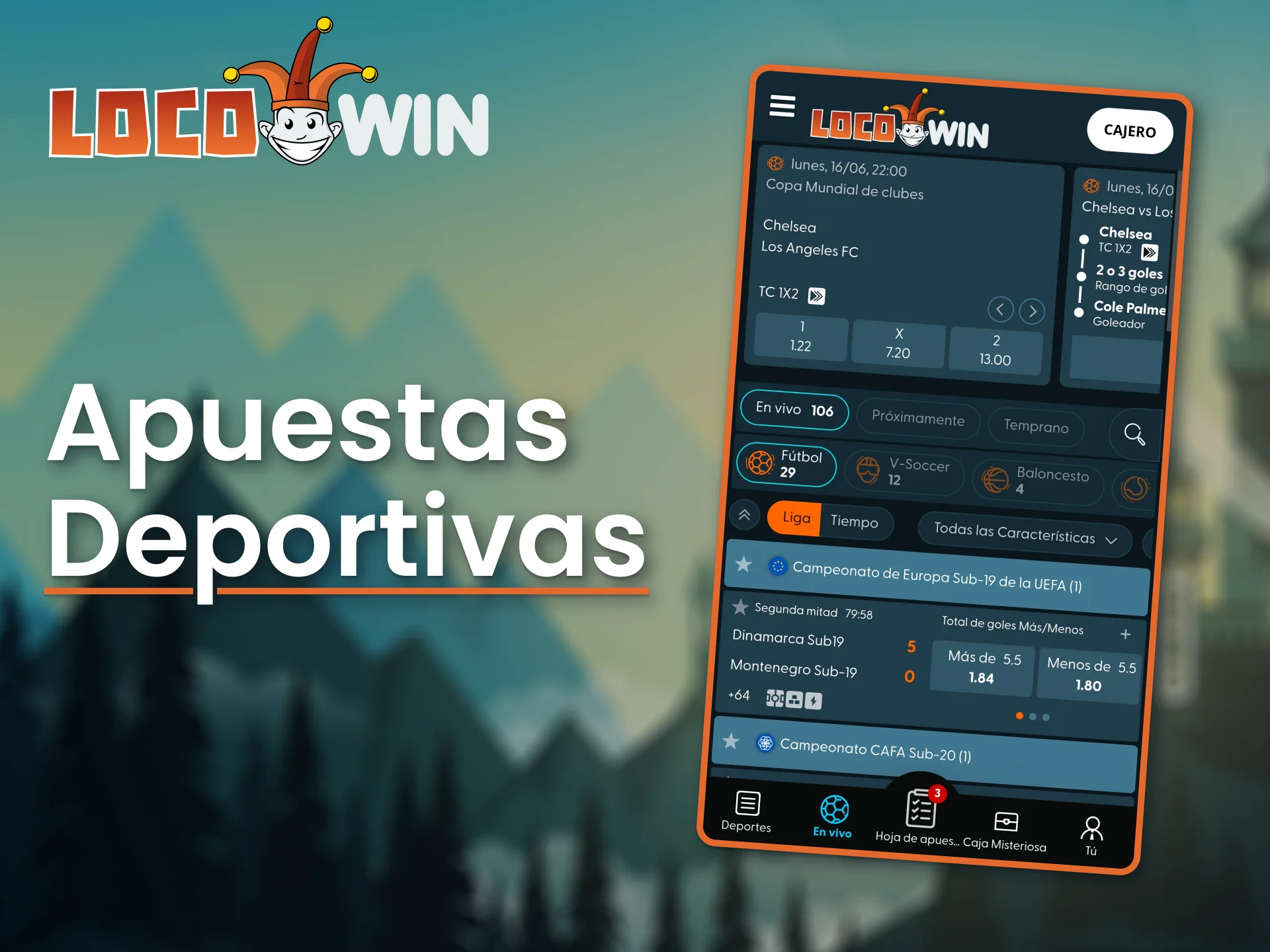 Apuesta a tus deportes favoritos a través de LocoWin.