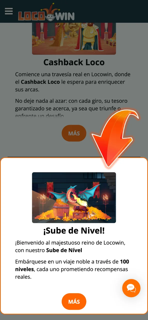 Elige tu oferta en LocoWin y revisa los detalles disponibles.