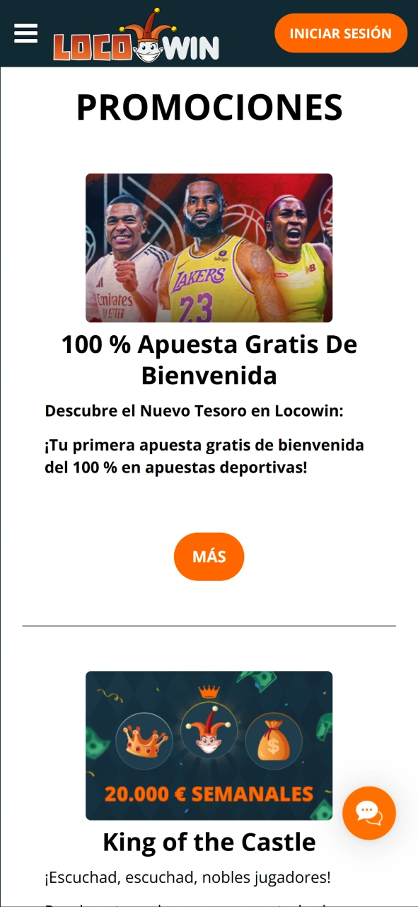 Revisa las ofertas actuales como apuestas gratis y torneos en la sección de promociones de LocoWin.