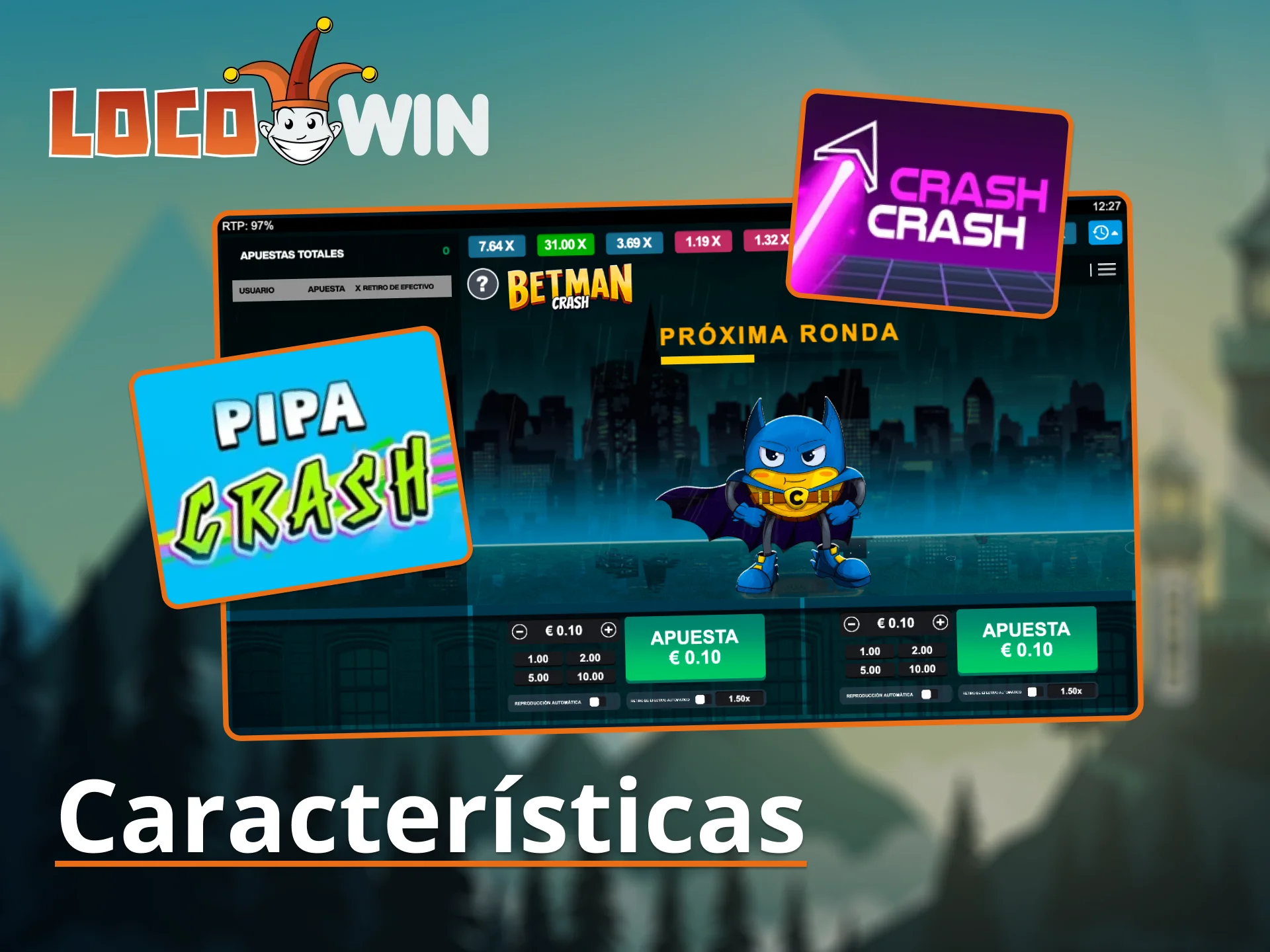 Gana con rondas rápidas y resultados al instante en LocoWin.