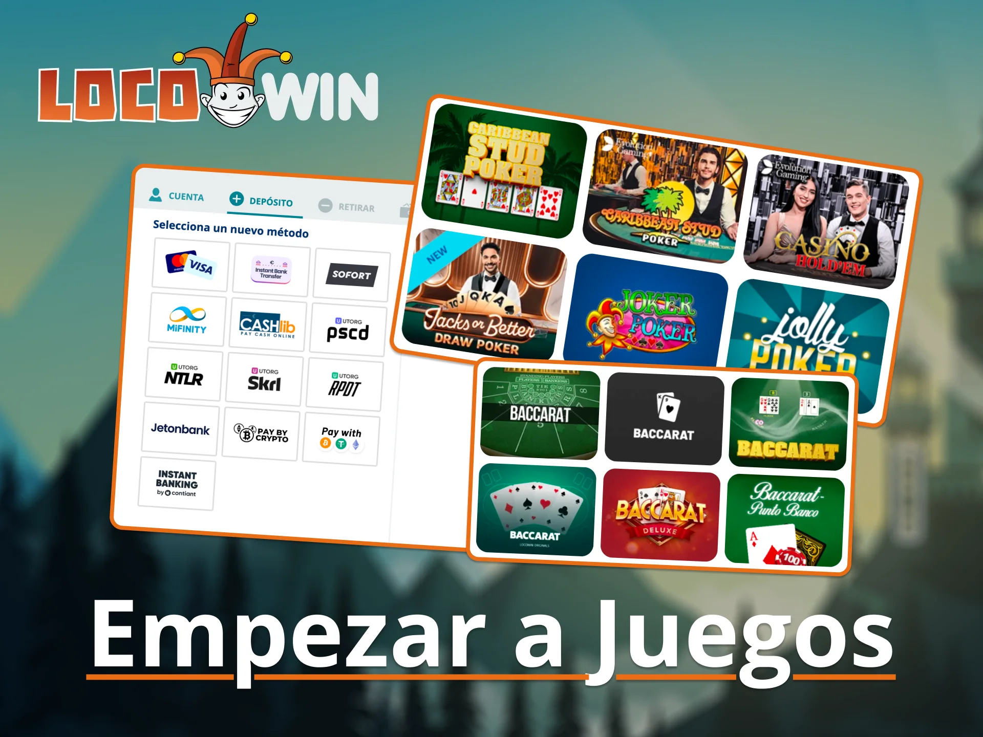 Regístrate y juega juegos de mesa en LocoWin.