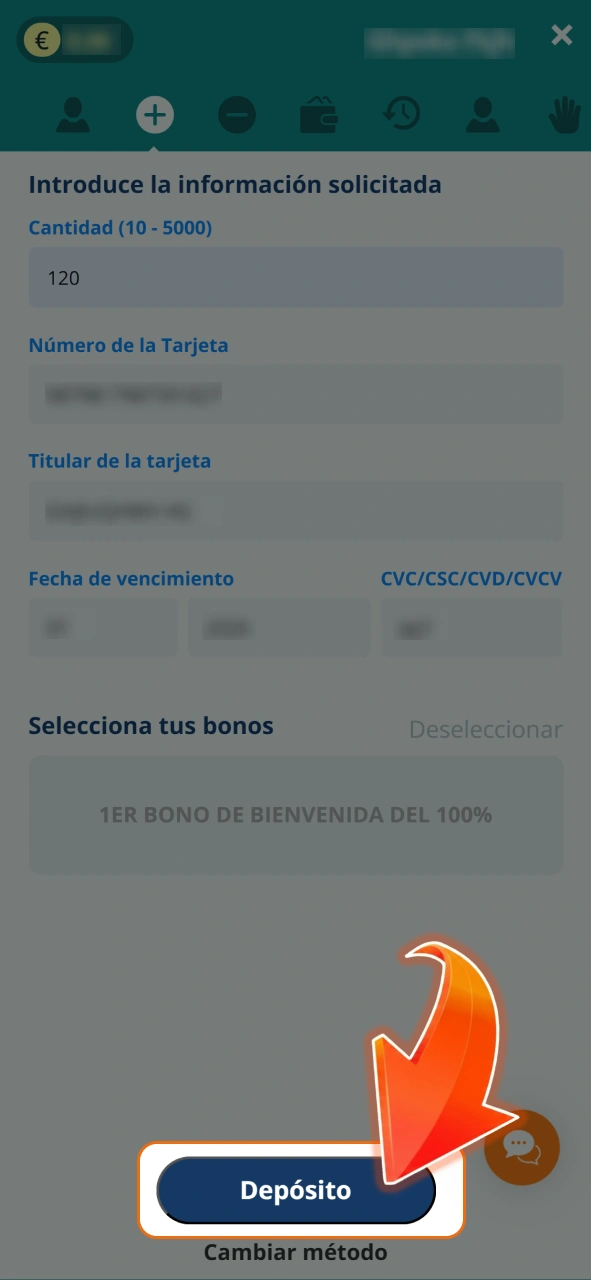 Completa tu proceso de depósito y empieza a jugar en LocoWin.