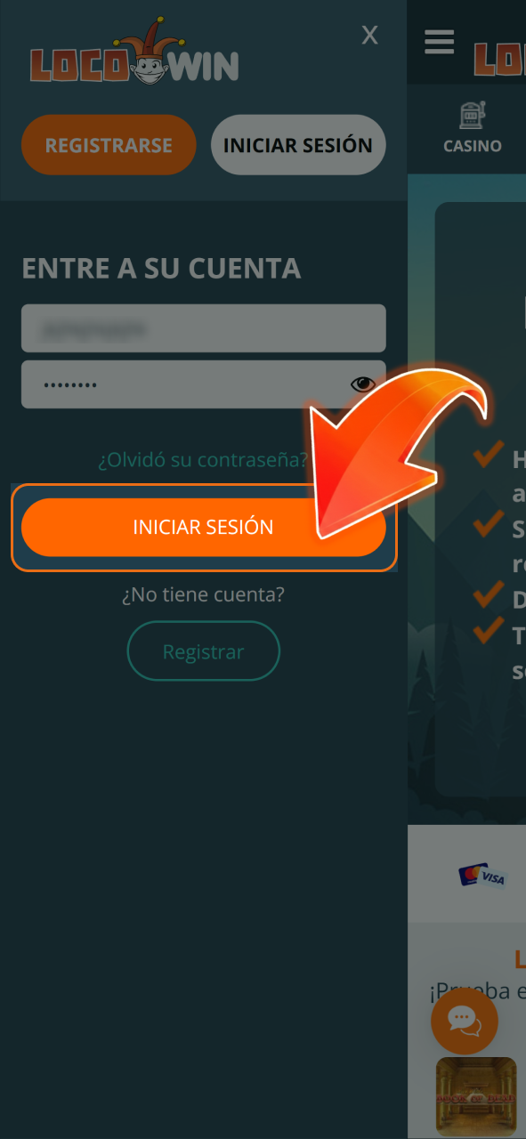 Inicia el proceso de retiro en LocoWin de forma rápida y sencilla.
